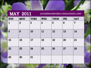 May Calendars With...