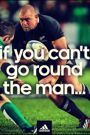 if you can't go round the man... #Rugby #inspiration #adidas