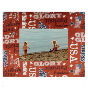 Red White and Blue Patriotic Sayings Custom Frame Display Plaque