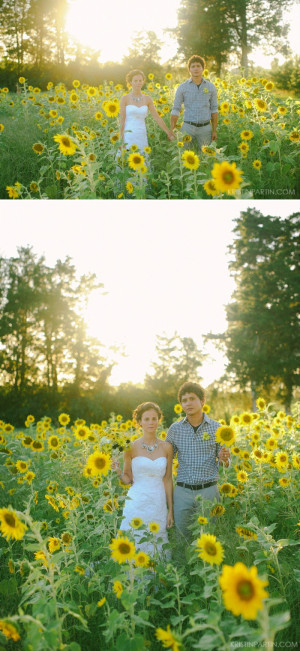 sunflower wedding / amy & ruben / kristin partin photography ...