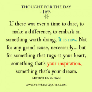 make a difference quotes, Thought For The Day