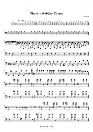 ghosts and goblins piano sheet music