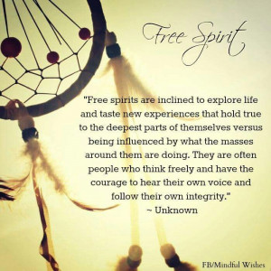 Free spirit Positive Quotes Inspiration
