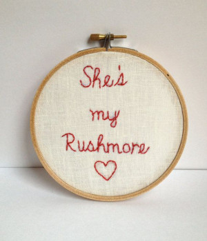 Movie quote Rushmore. Embroidered quote. Embroidery by GraceyMay, $28 ...