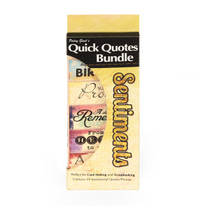 Quick Quotes - Bundle of Quotes and Phrases - Cardstock and Vellum ...