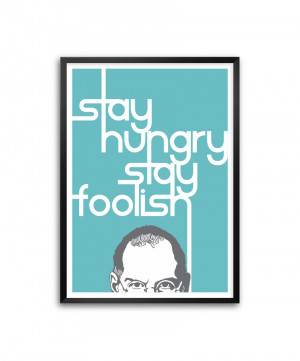Steve Jobs Inspirational Motivational Wall Décor Quotes Framed Poster