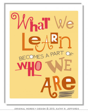 . Education Art. Quote About Learning. Gift For Teacher Appreciation ...
