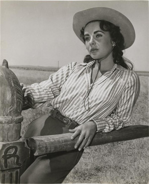 Elizabeth Taylor in “Giant” by Floyd McCarty, 1956.