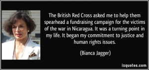 The British Red Cross asked me to help them spearhead a fundraising ...