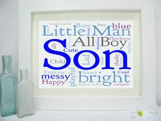 BIG MIRACLE in a LITTLE BOY Quote Vinyl Wall Decal Words Lettering ...