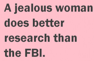 Jealous Woman Funny Quote Picture
