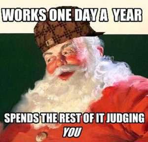 funny Santa Claus elfs comic