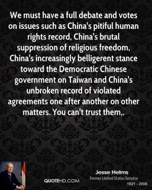 Must Have Full Debate And...