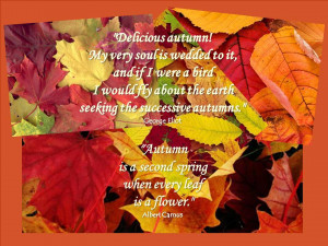 Delicious Autumn My Very Soul Is Wedded To It, And If I Were A Bird I ...