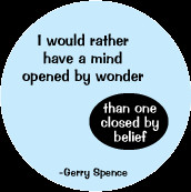 ... than one closed by belief -Gerry Spence quote SPIRITUAL COFFEE MUG