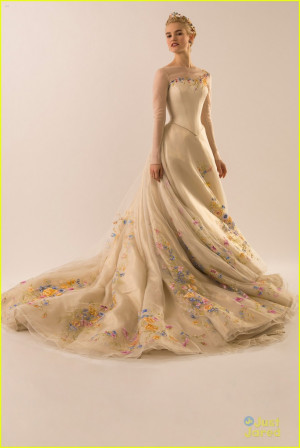 ... Cinderella's wedding gown. Costume designer Sandy Powell chatted