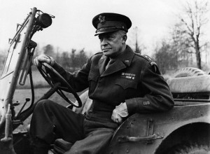 General Dwight Eisenhower, Allied Supreme Commander, Europe.