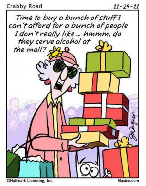 Maxine's view on Christmas funny facebook joke