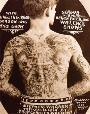 Charles Wagner tattooed many circus people