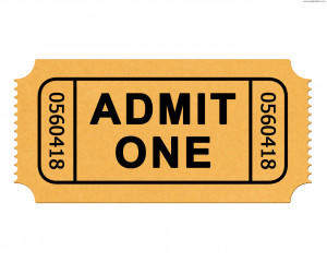 Full size JPG preview: Admission ticket