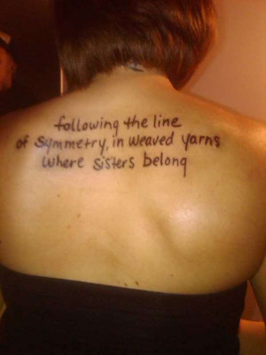 Matching Sister Tattoos Quotes