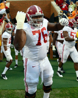... mind right!' It's Alabama right tackle D.J. Fluker's favorite quote