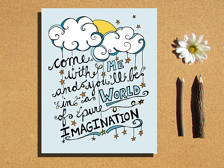 of Pure Imag ination Willy Wonka word art, nursery art, book quote ...