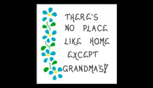 Grandma Magnet - Grandmother quote, Nana, Oma, Bubbe, blue cascading ...