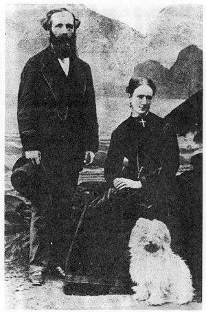 Figure 5: Maxwell and his wife, Katherine, 1869.