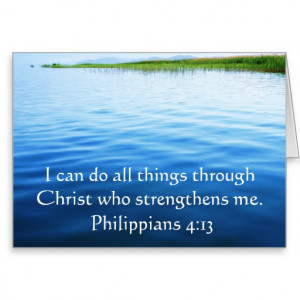 Philippians 4:13 inspiring Bible verse Cards