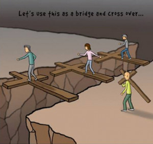 ... him deny himself, and take up his cross, and follow Me. – Mat 16:24