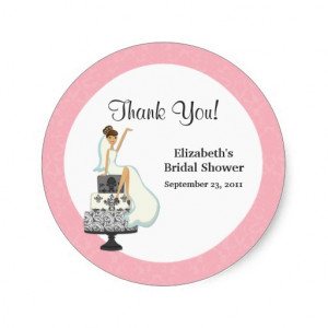 Bridal Shower Thank You Stickers