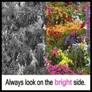 Always look on the bright side.