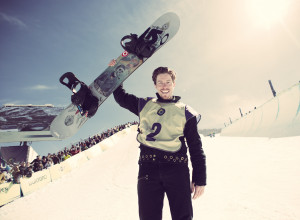 Shaun White - Winner of the Halfpipe Contest of the Burton US Open ...
