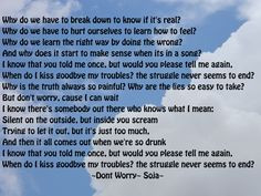 ... sometime and know that i will always love you soja lyrics song lyric