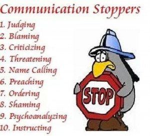 Communication Stoppers to Avoid #communication Bamm: Psychoanalyze and ...