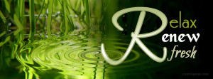 Relax Renew Refresh Facebook Cover Layout