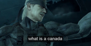 canada metal gear solid solid snake MGS4 transcribed