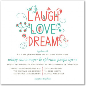 What a loveable, whimsical wedding invitation (click on the image for ...