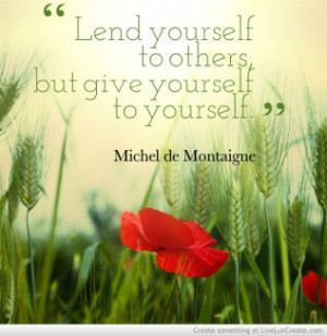 Give Yourself To Yourself