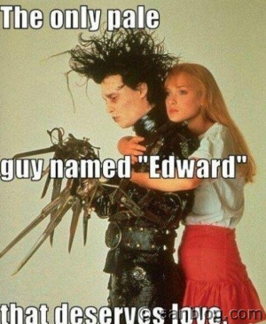 Johnny Depp In Edward Scissor hands Movie – Funny Quote.If you like ...
