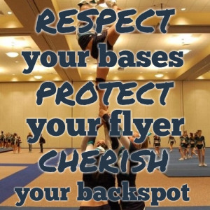 Cheer Quotes For Back Spots Cherish your back spot.