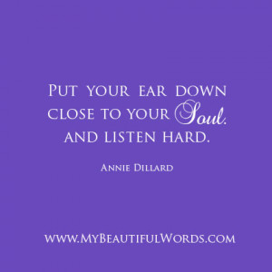 Listening to Your Soul...