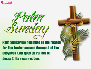 Palm Sunday and Holy Week Picture and Quotes