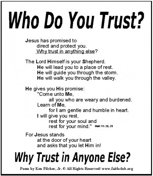 you trust do you trust jesus have trust in god poems people disappoint ...