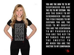 Doctor Who Quote Tee ($25)