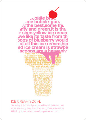 Ice Cream Social Flyer Template Free Cute ice cream-themed party