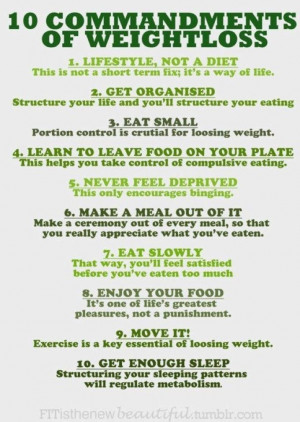 Fitness-10 Commandments...
