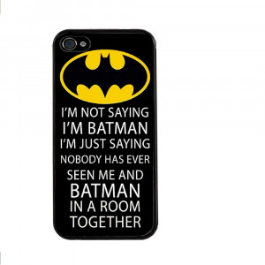 ... Funny Quote Dark Knight Logo Cell Phone Cases Hard Back Case Cover for