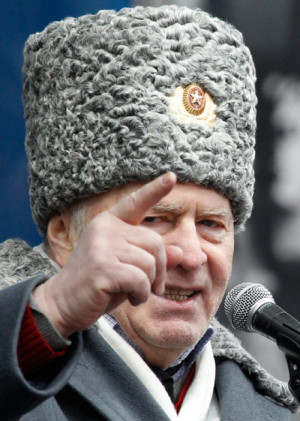 Vladimir Zhirinovsky leader of the Liberal Democratic Party of Russia